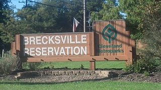 Brecksville Reservation of Cleveland Metroparks Entry Sign, Brecksville, Ohio